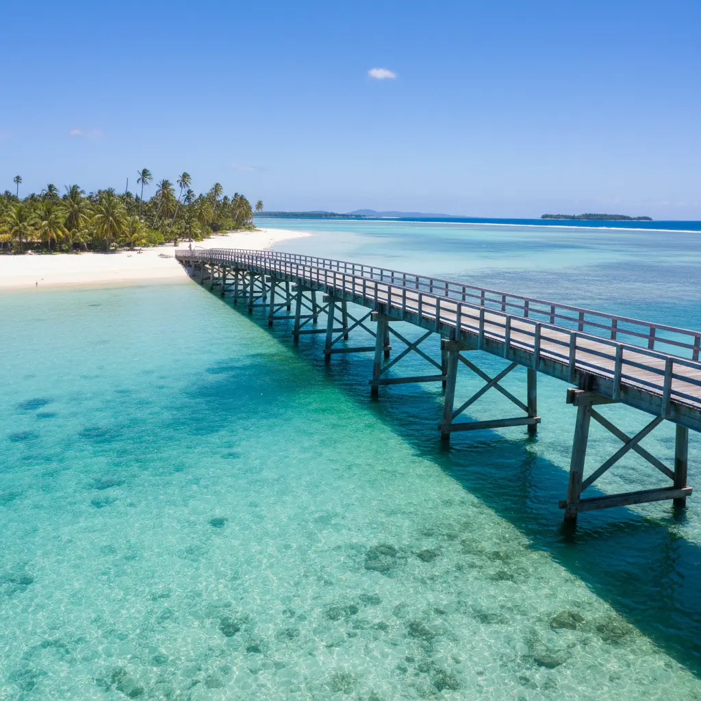 Mouli Bridge Ouvea New Caledonia