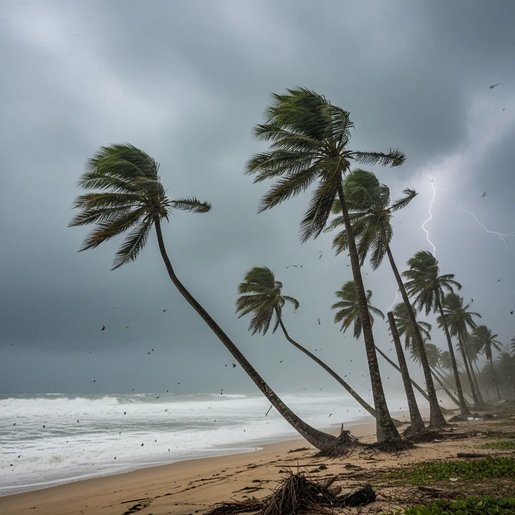 Tropical cyclone weather in the Pacific