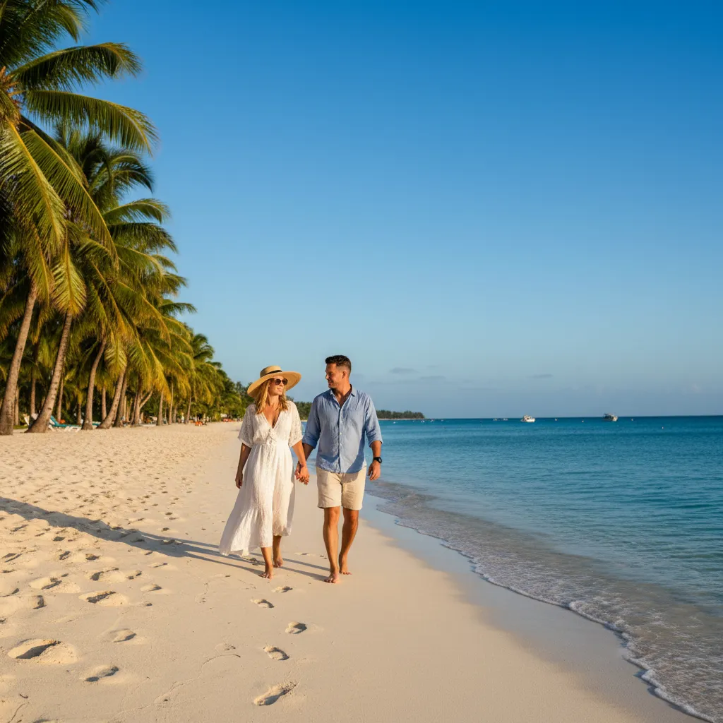 Tourists enjoying the beaches of Noumea, New Caledonia