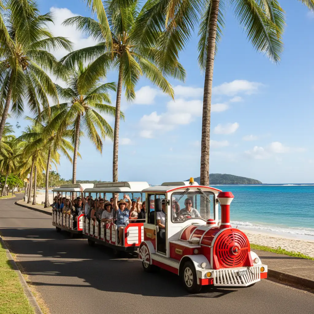 Le Petit Train sightseeing tour in Noumea