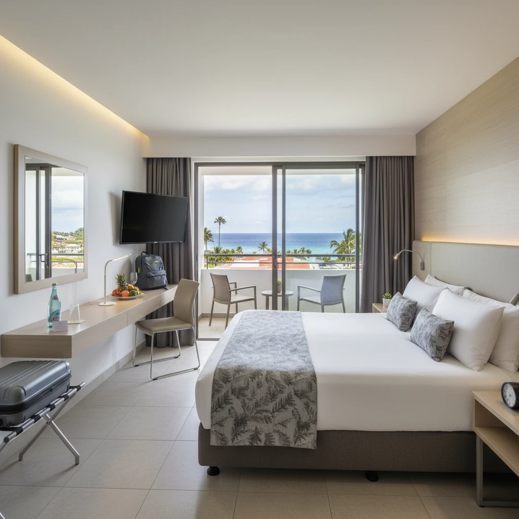 Private day use hotel room with secure space