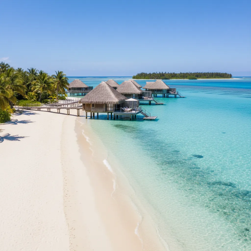 Luxury beach bungalow accommodation on Ouvea Island