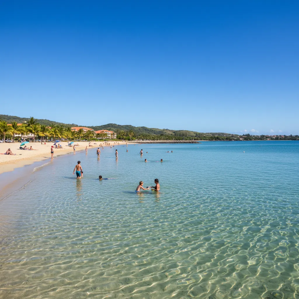 Calm swimming waters at Baie des Citrons beach