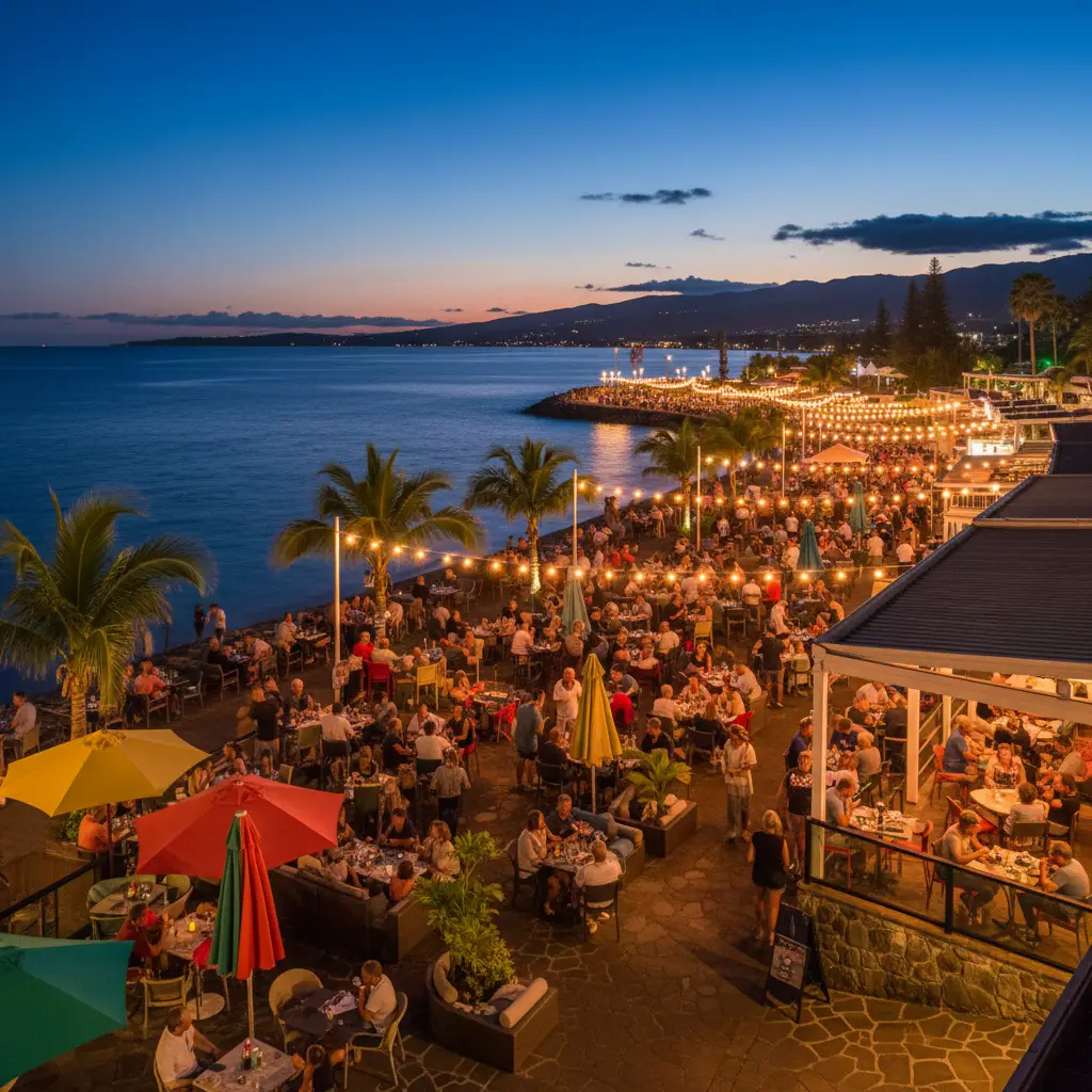 Vibrant nightlife and dining scene at Baie des Citrons