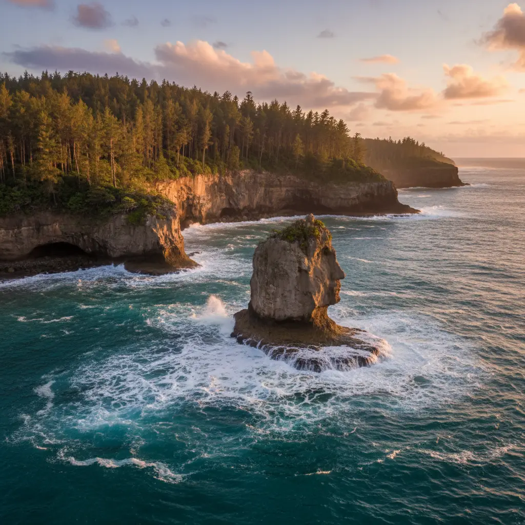 The Bonhomme de Bourail rock formation at La Roche Percée