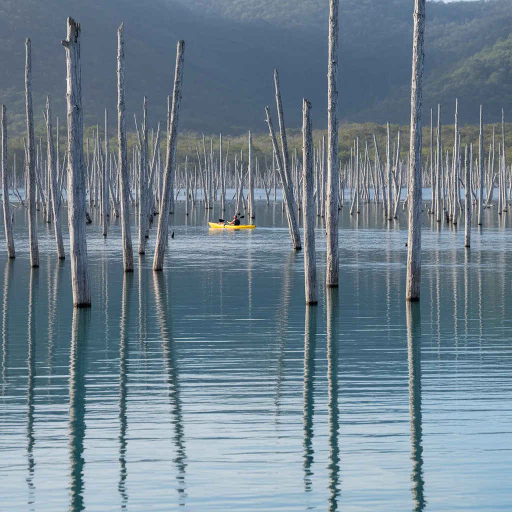 Kayaking in the Drowned Forest New Caledonia
