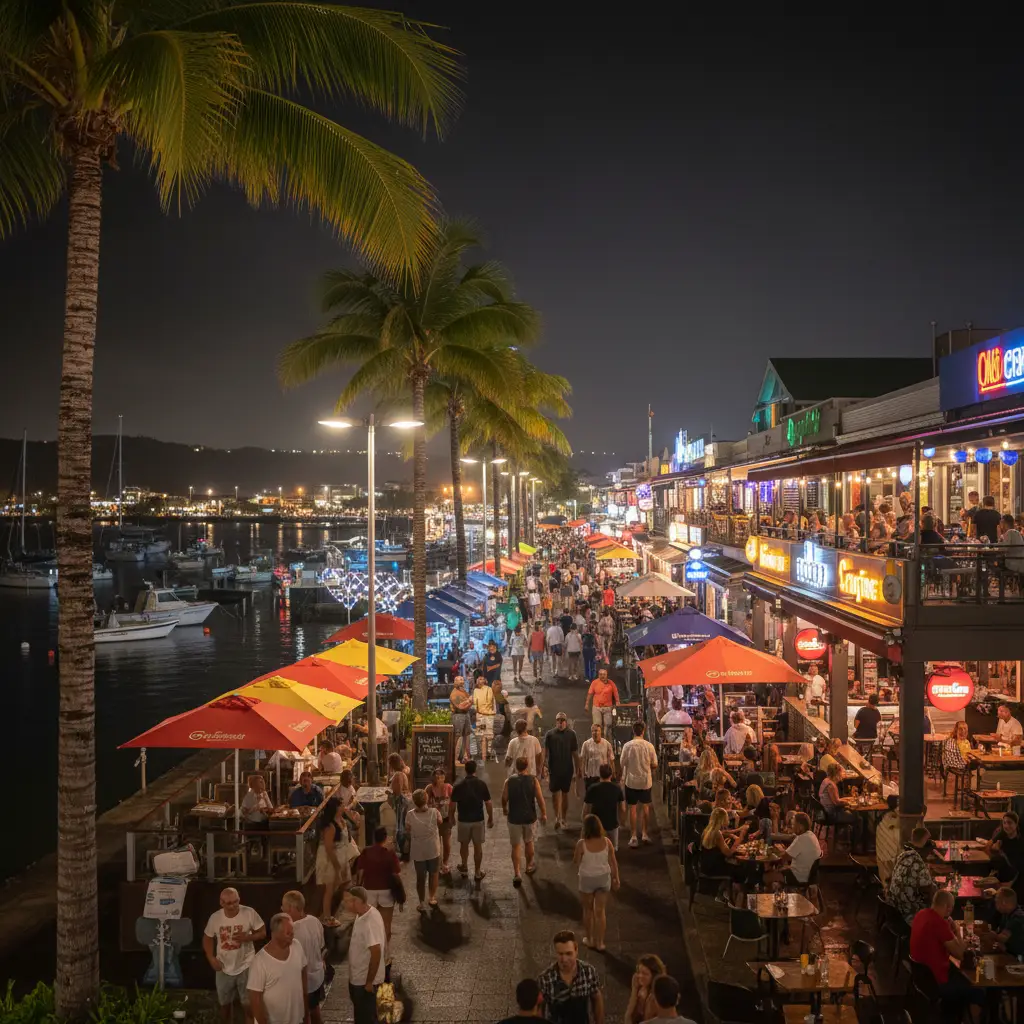 Nightlife and dining at Baie des Citrons Noumea