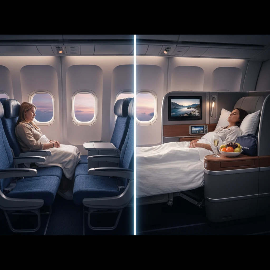 Economy vs Business Class Cabin Comparison