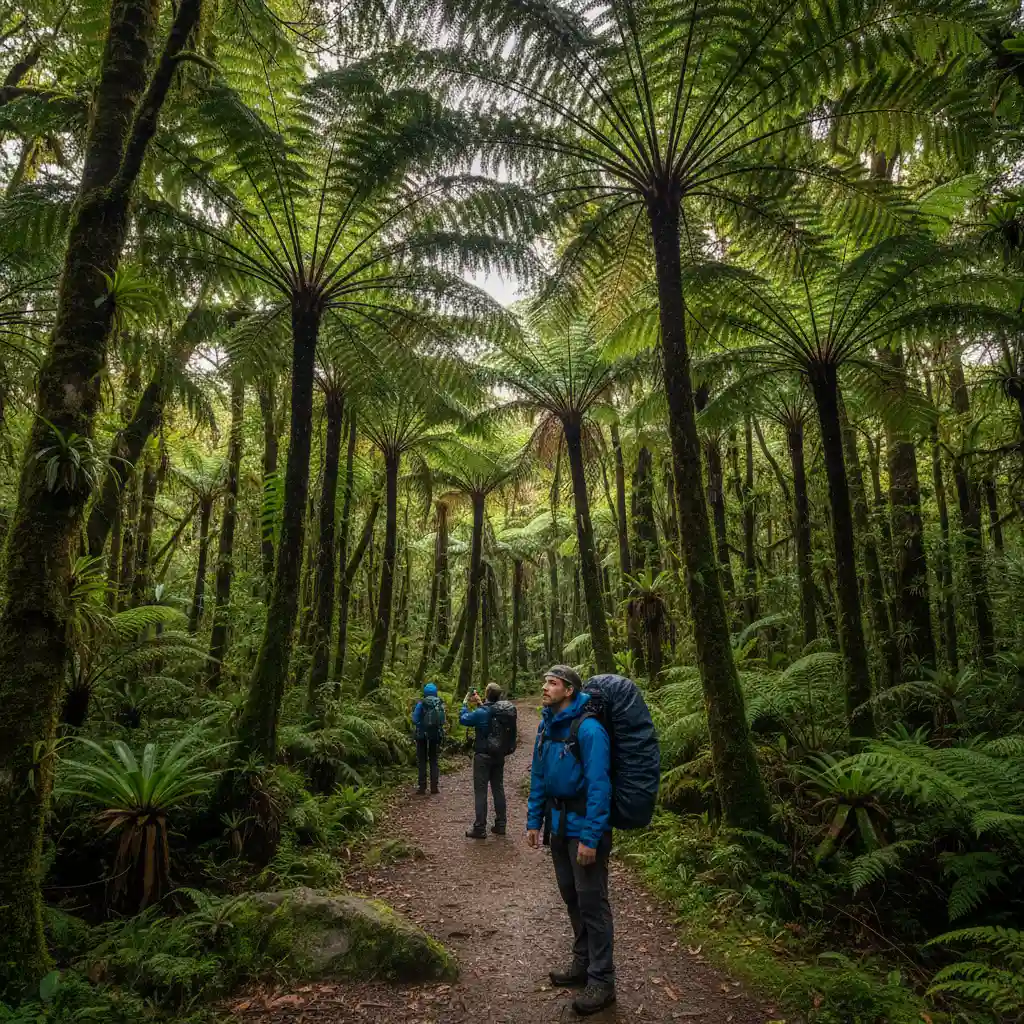 Hiking trails in Parc des Grandes Fougères