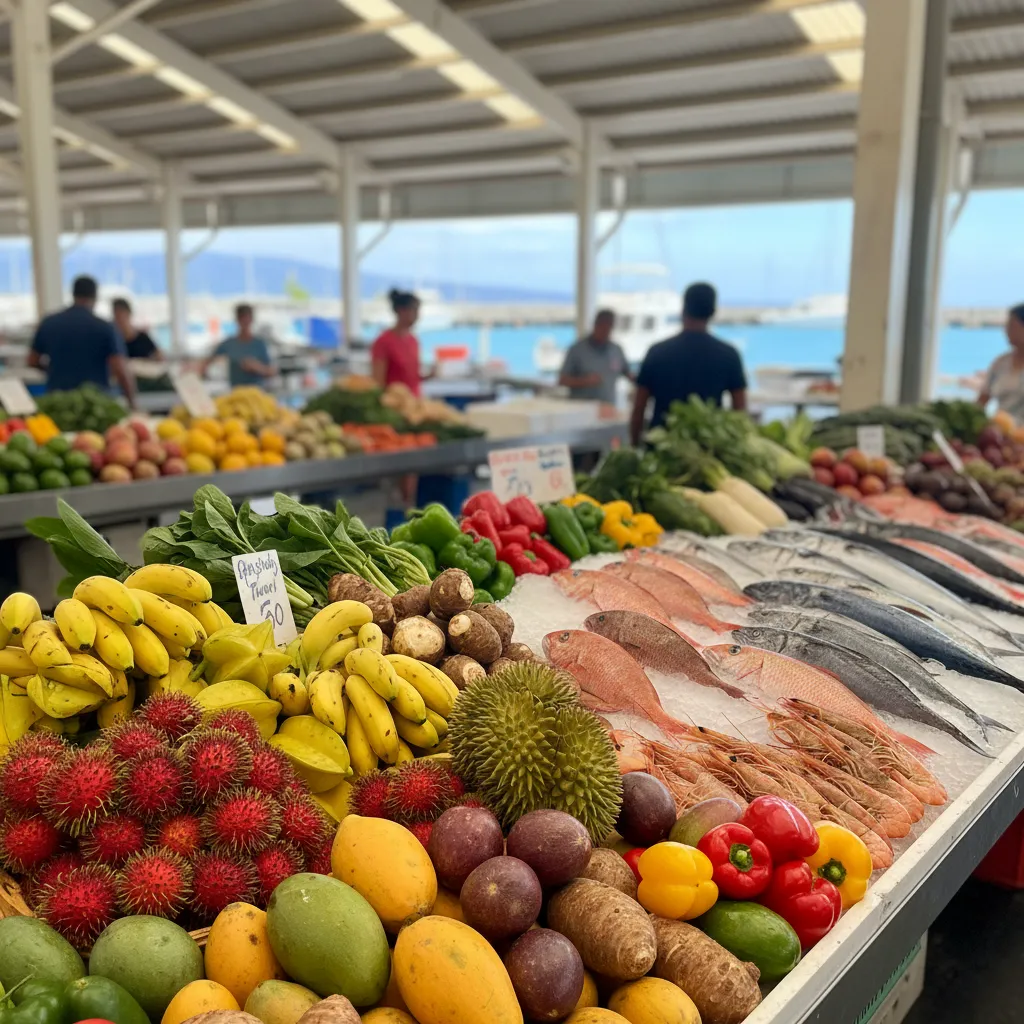 Fresh produce at Port Moselle Market