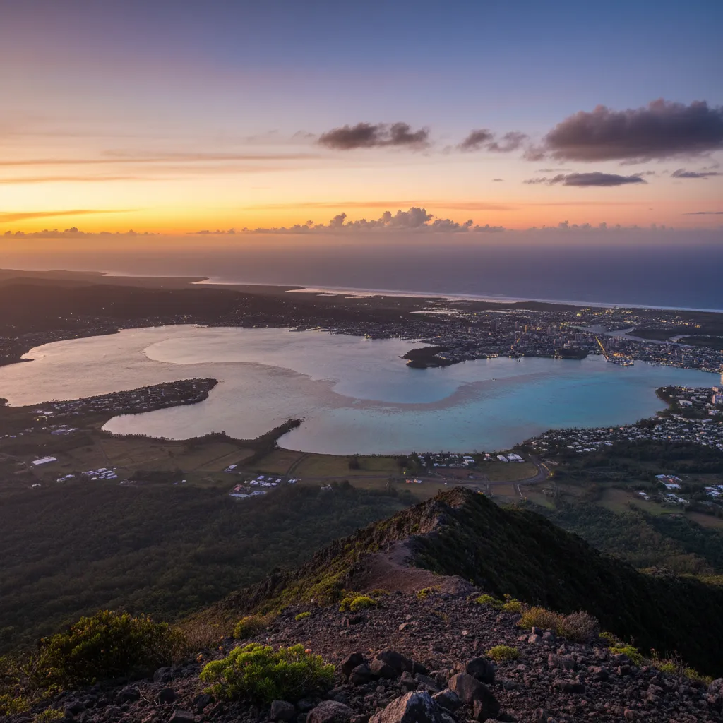 Panoramic view from the summit of Mont-Dore New Caledonia