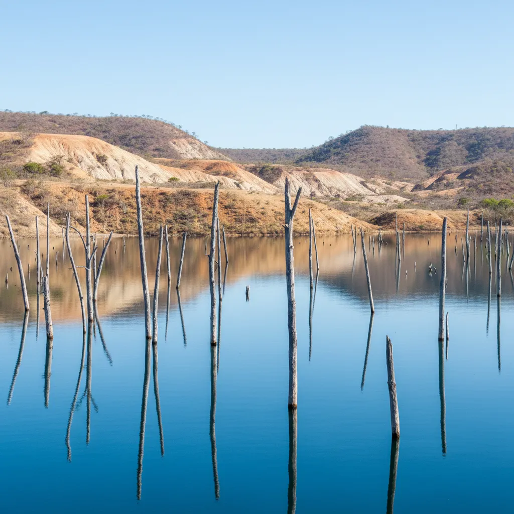 The hauntingly beautiful Drowned Forest in New Caledonia's Blue River Provincial Park