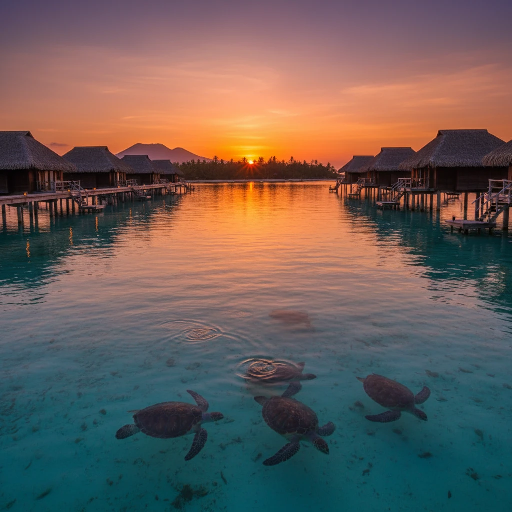 Sunset at DoubleTree by Hilton Noumea Ilot Maitre