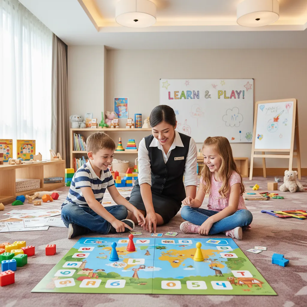 Professional babysitting services at a New Caledonia resort