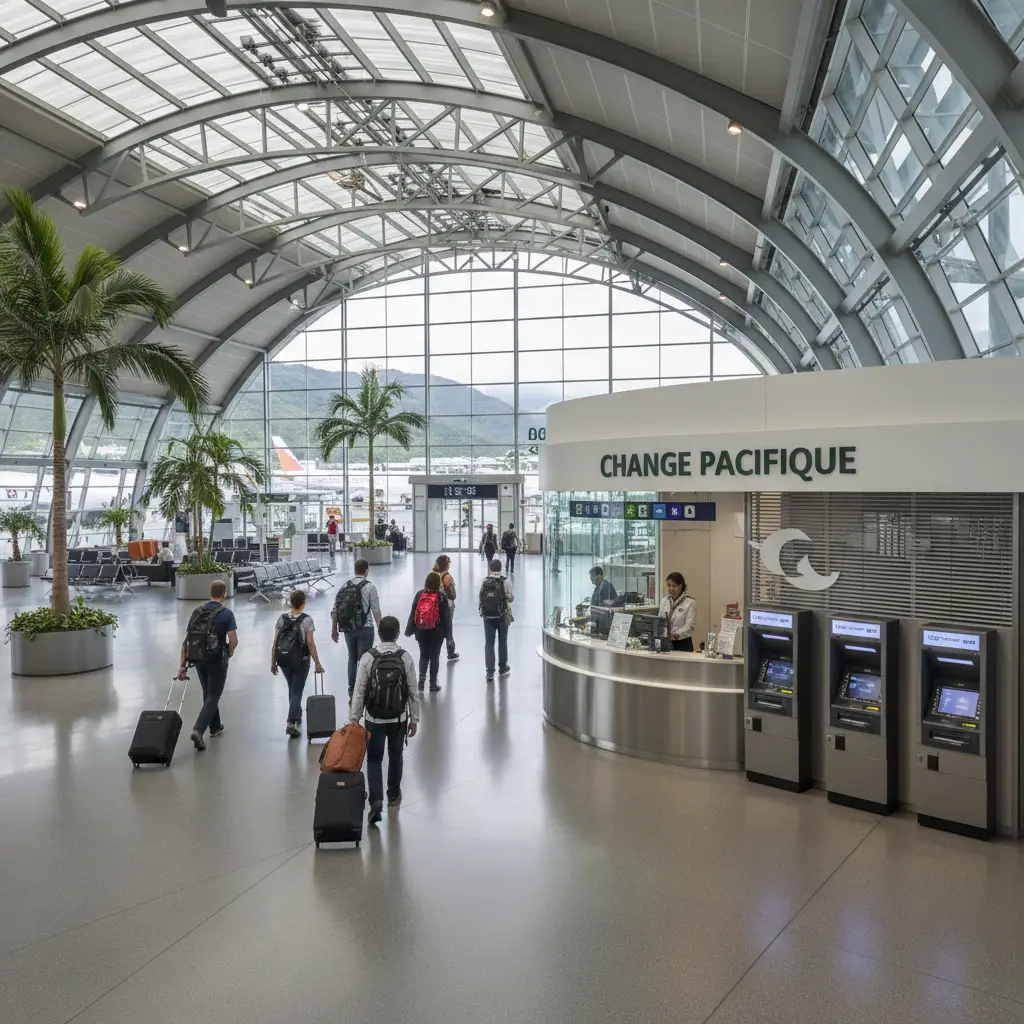 Currency exchange and ATM at La Tontouta Airport