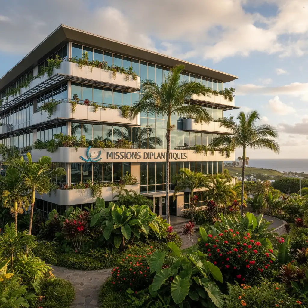 Diplomatic and administrative buildings in Noum  a