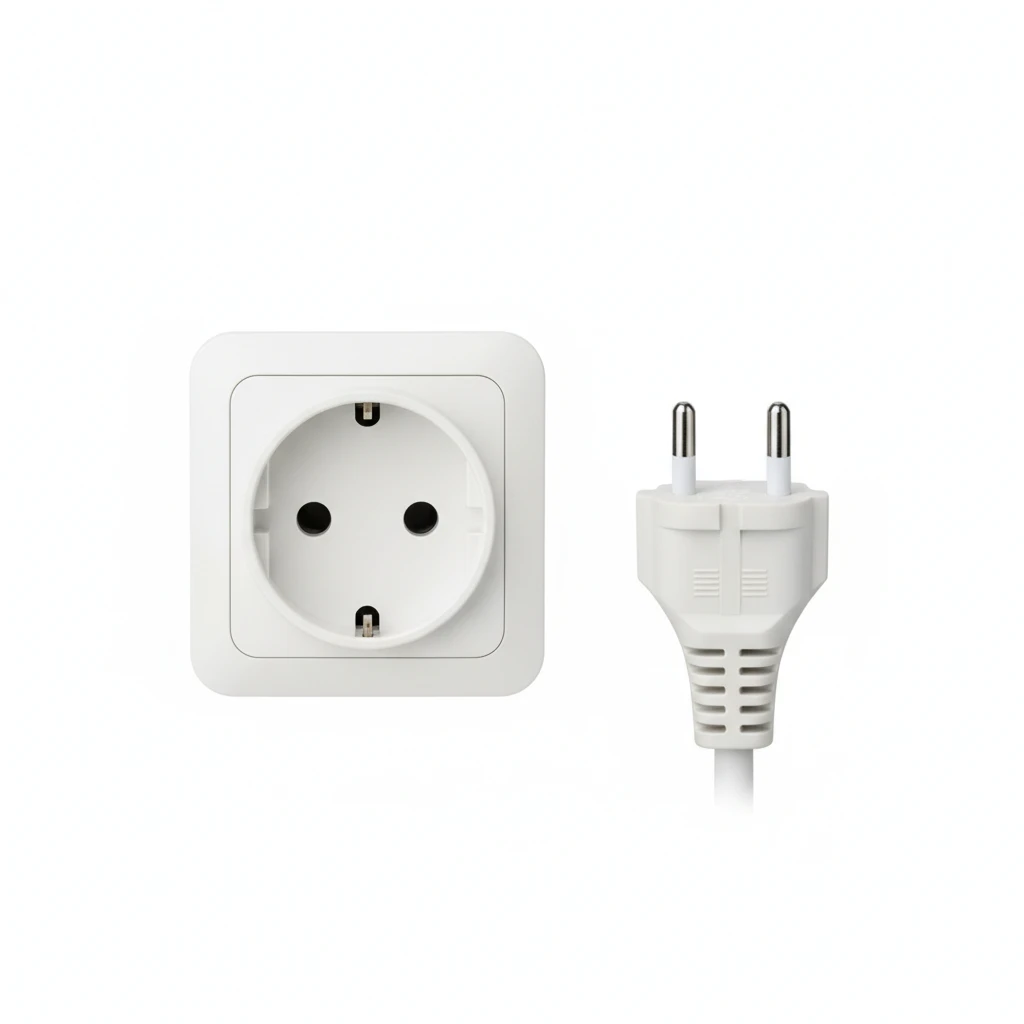 Comparison of Type C and Type E power plugs