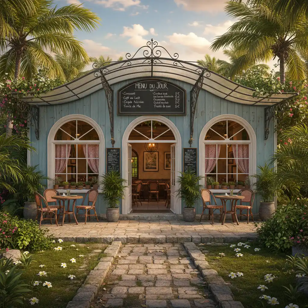 Chez Toto Noumea exterior charming French bistro