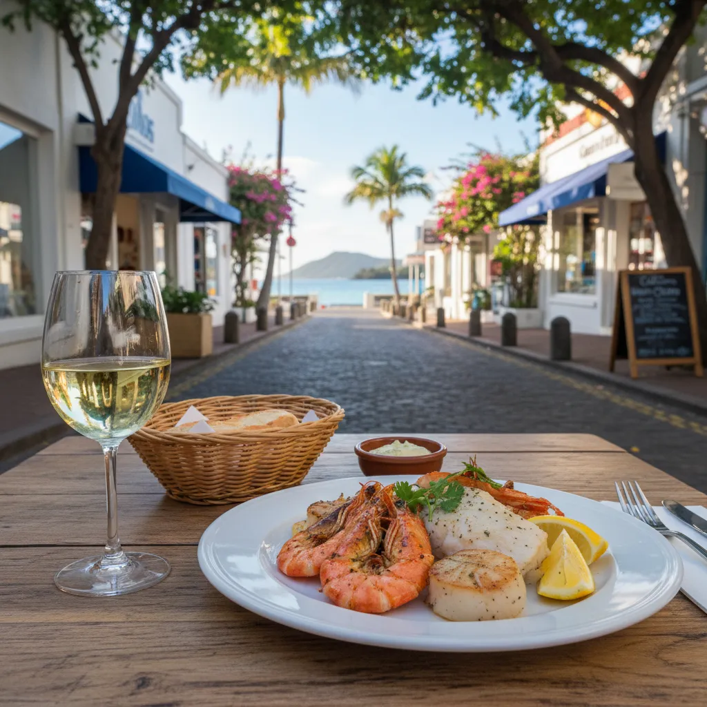 Bistro dining in the Quartier Latin Noumea