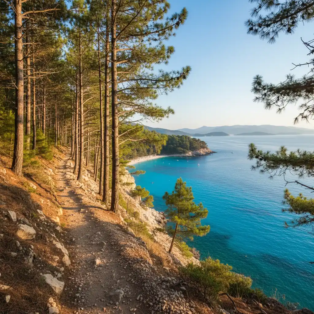 The scenic Three Bay Trail overlooking Turtle Bay in Bourail
