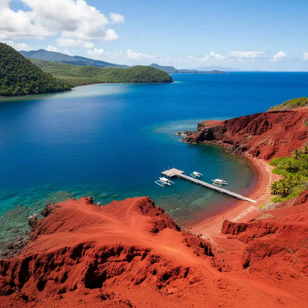 Panoramic view of Prony Bay in Southern New Caledonia