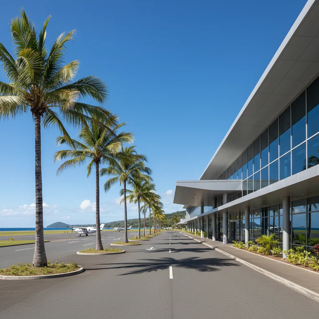 Magenta Airport exterior in Noumea New Caledonia