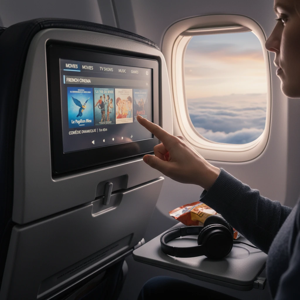 Aircalin movie selection menu