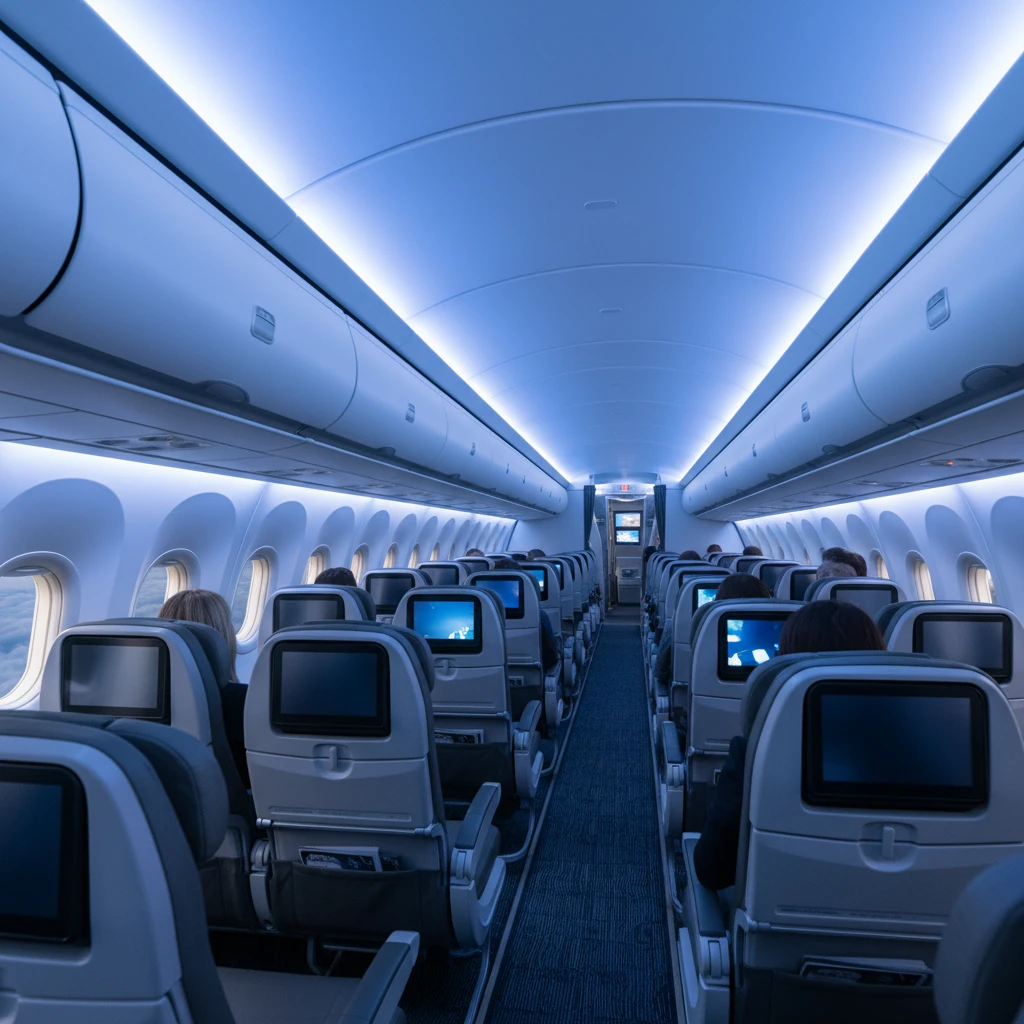 Aircalin Airbus A330neo modern cabin interior