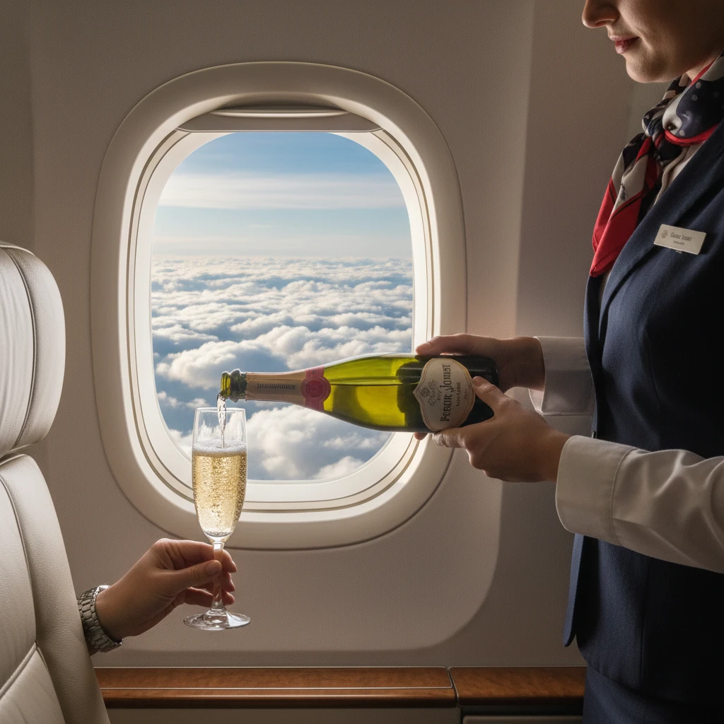 Premium French wine and Champagne service on Aircalin