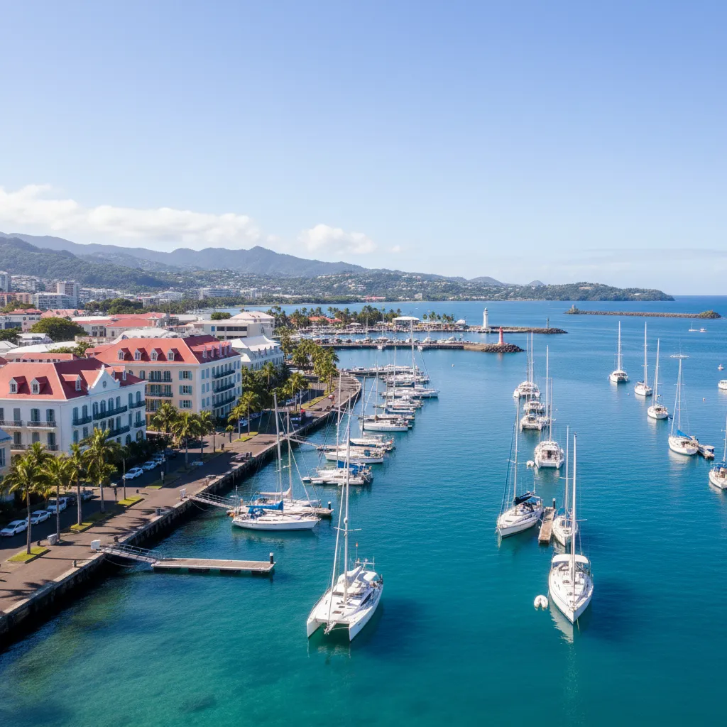 Noumea waterfront and harbor