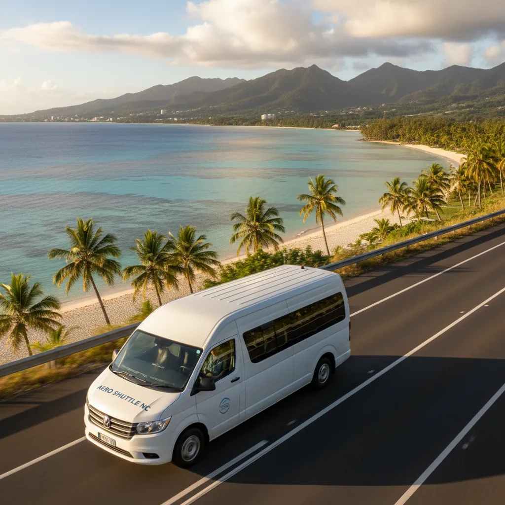 Transfer shuttle between Tontouta and Magenta Airport