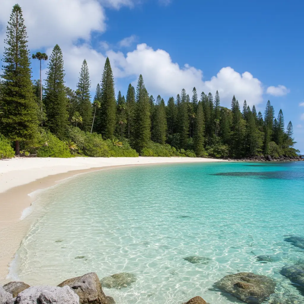 The stunning turquoise waters of the Isle of Pines