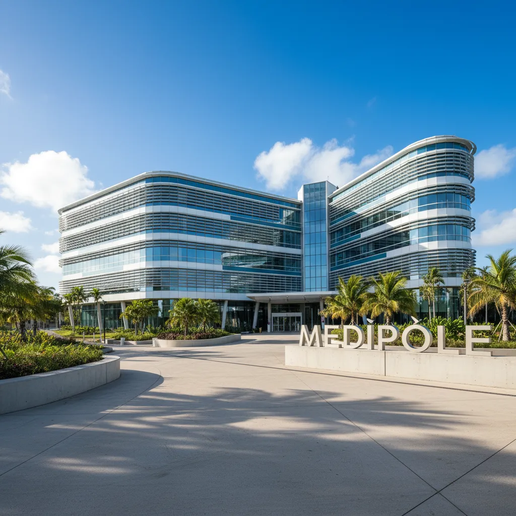 Modern hospital facility in Noumea New Caledonia