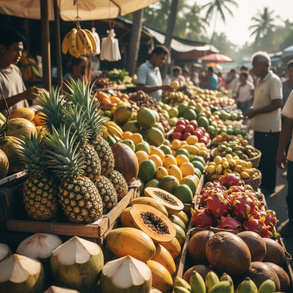 Local market in Rarotonga