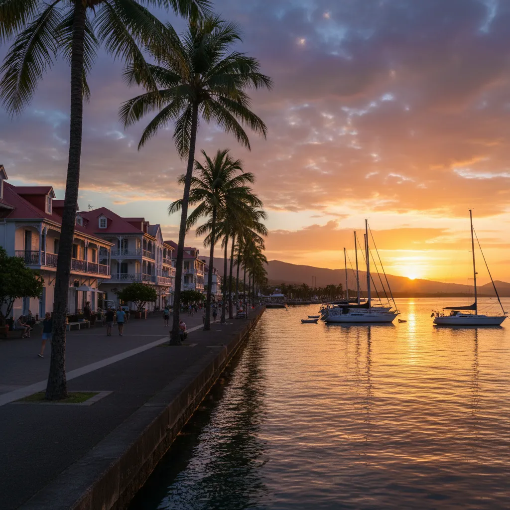 Noumea waterfront blending French architecture and Pacific scenery