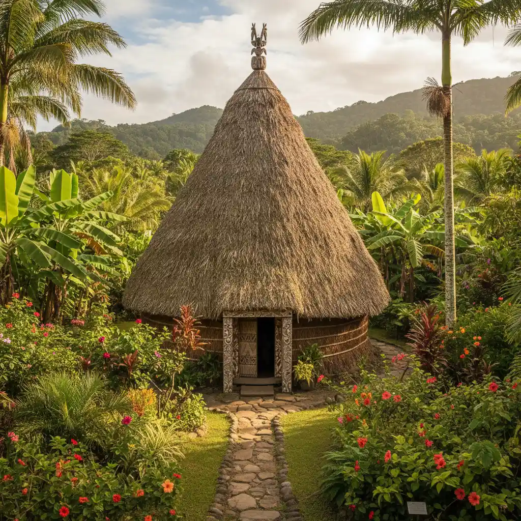 Traditional Kanak architecture in New Caledonia