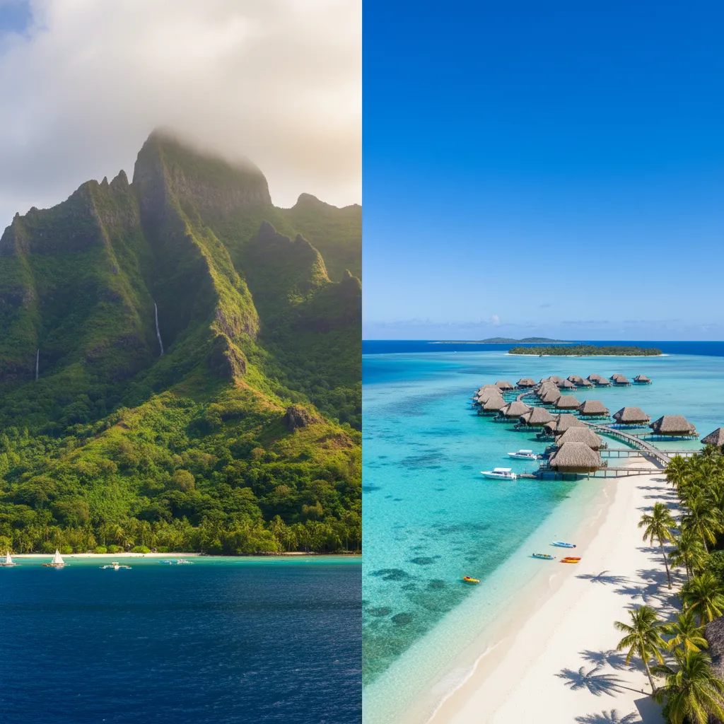 Comparison of New Caledonia and Tahiti overwater bungalows