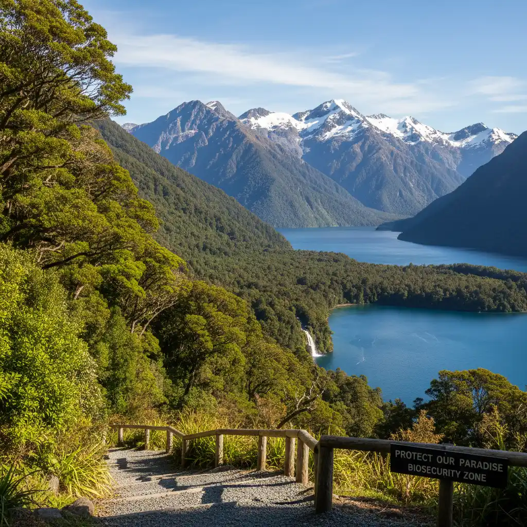 New Zealand native forest protected by biosecurity