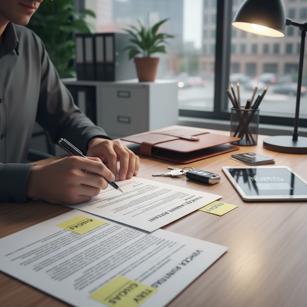 Reviewing car rental contract terms for Noumea hire