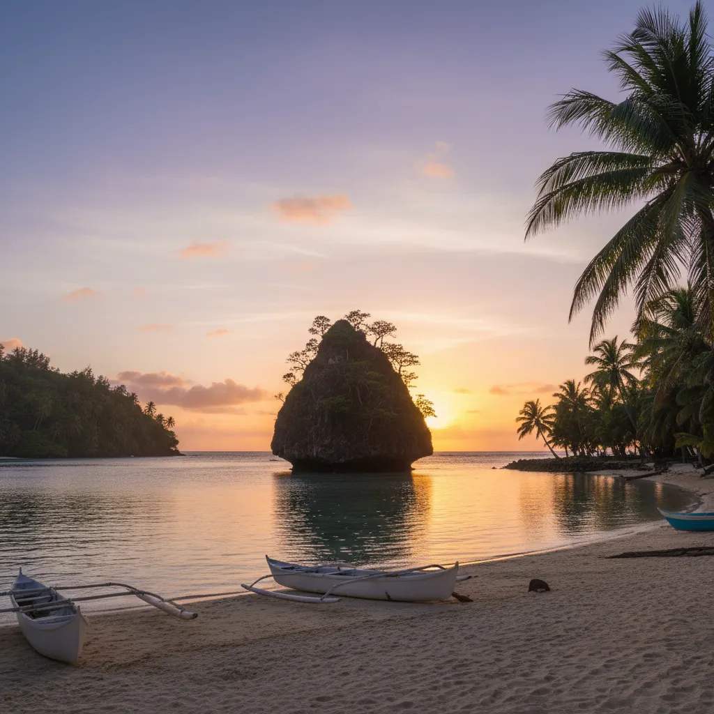 Sunset at Kanumera Bay Isle of Pines
