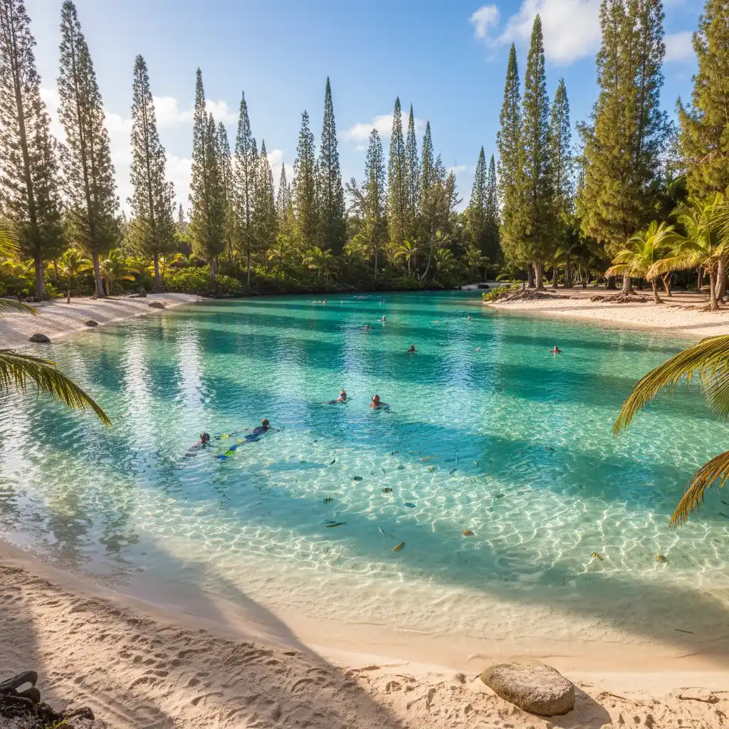 Natural swimming pool in Isle of Pines