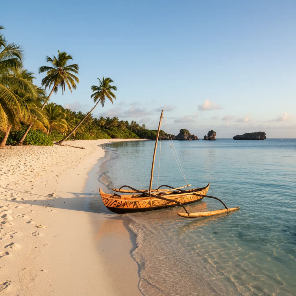 Peaceful beach on Isle of Pines