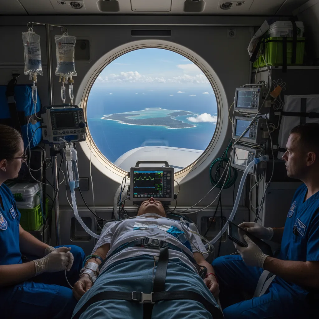 Medical evacuation aircraft interior