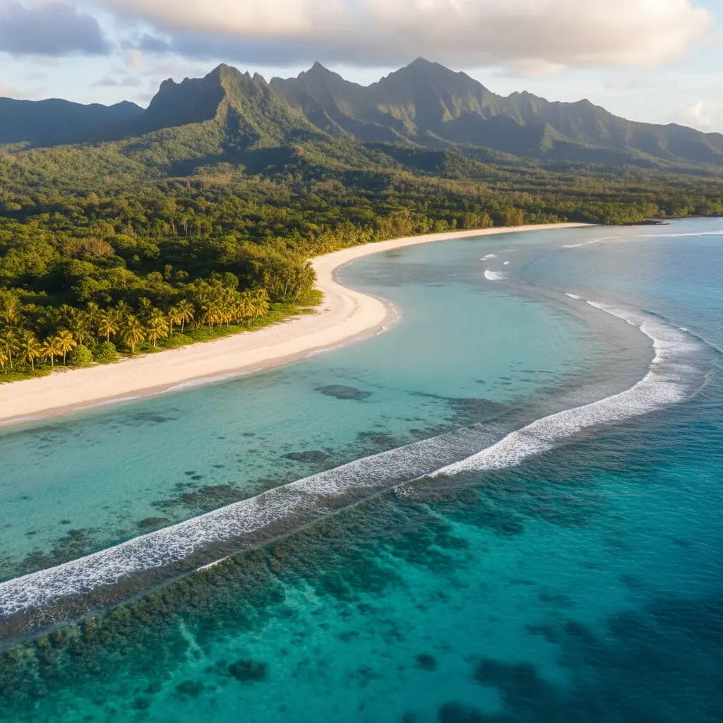 New Caledonia coastline and lagoon