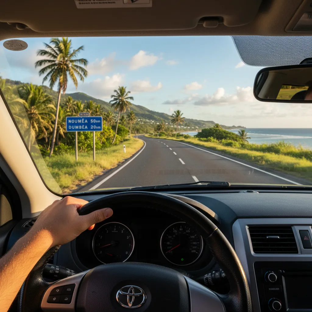 Driving on the right hand side of the road in New Caledonia
