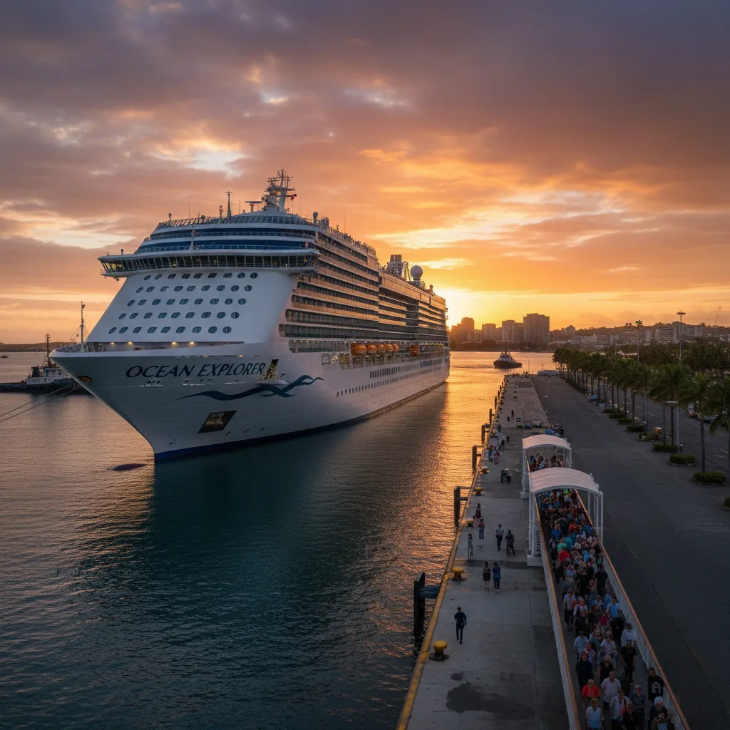 Cruise Ship Docked in Noumea