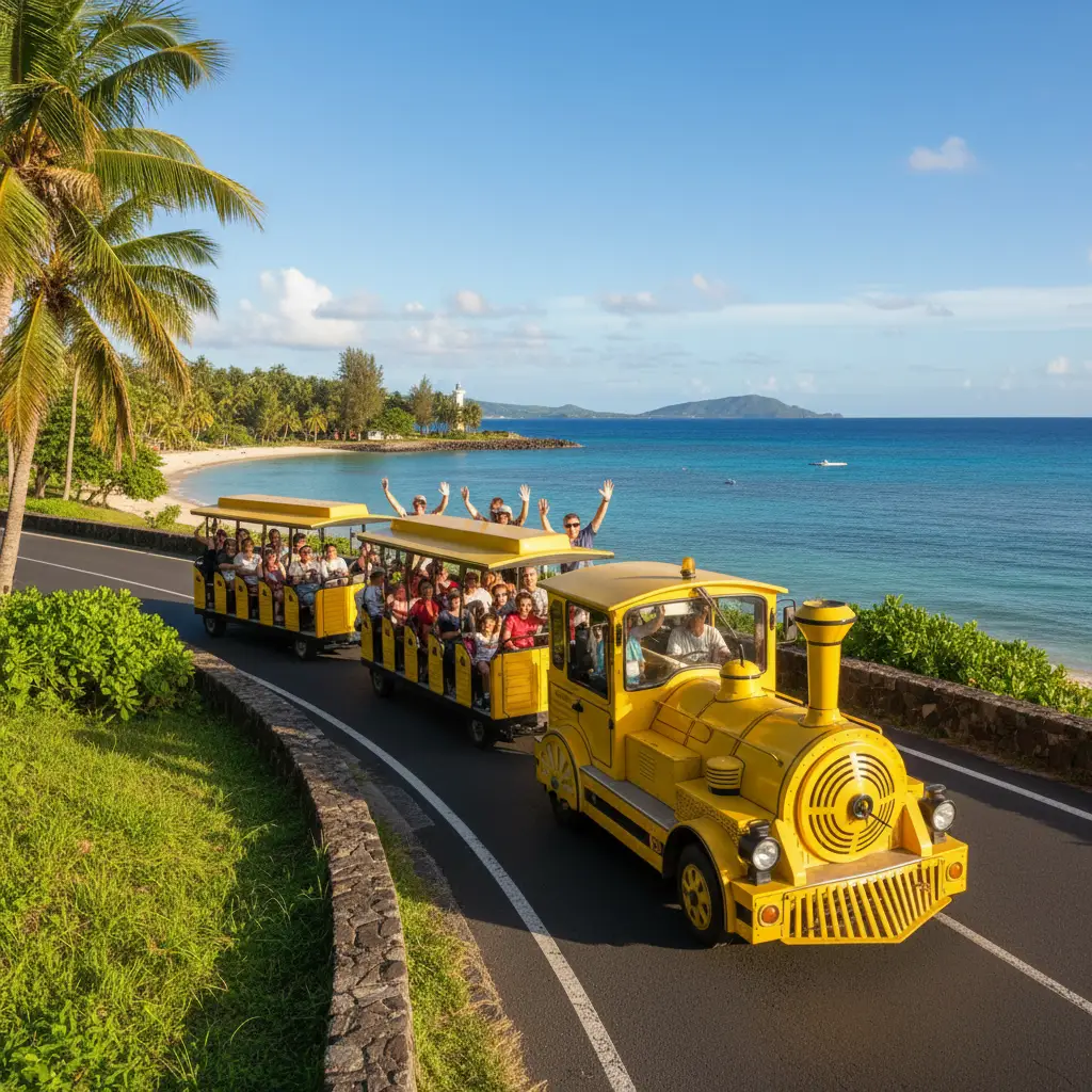 The Tchou Tchou Train touring Noumea