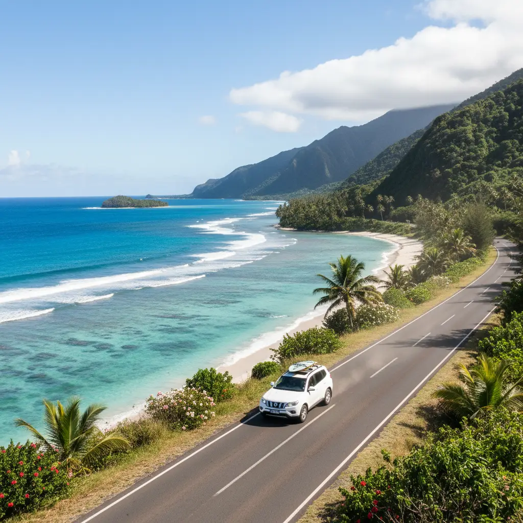 Driving the coastal roads of Grande Terre New Caledonia