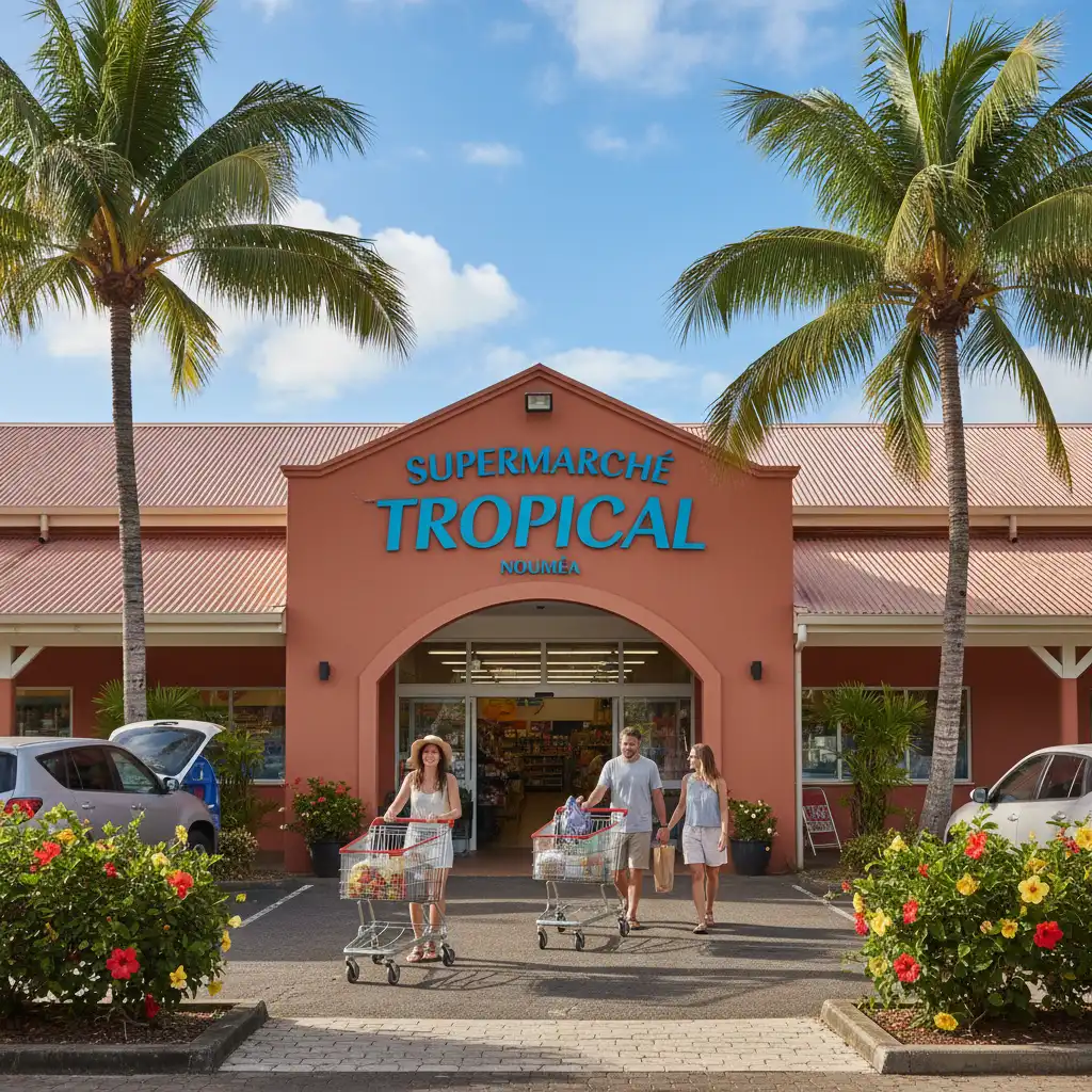 Exterior of a supermarket in Noumea