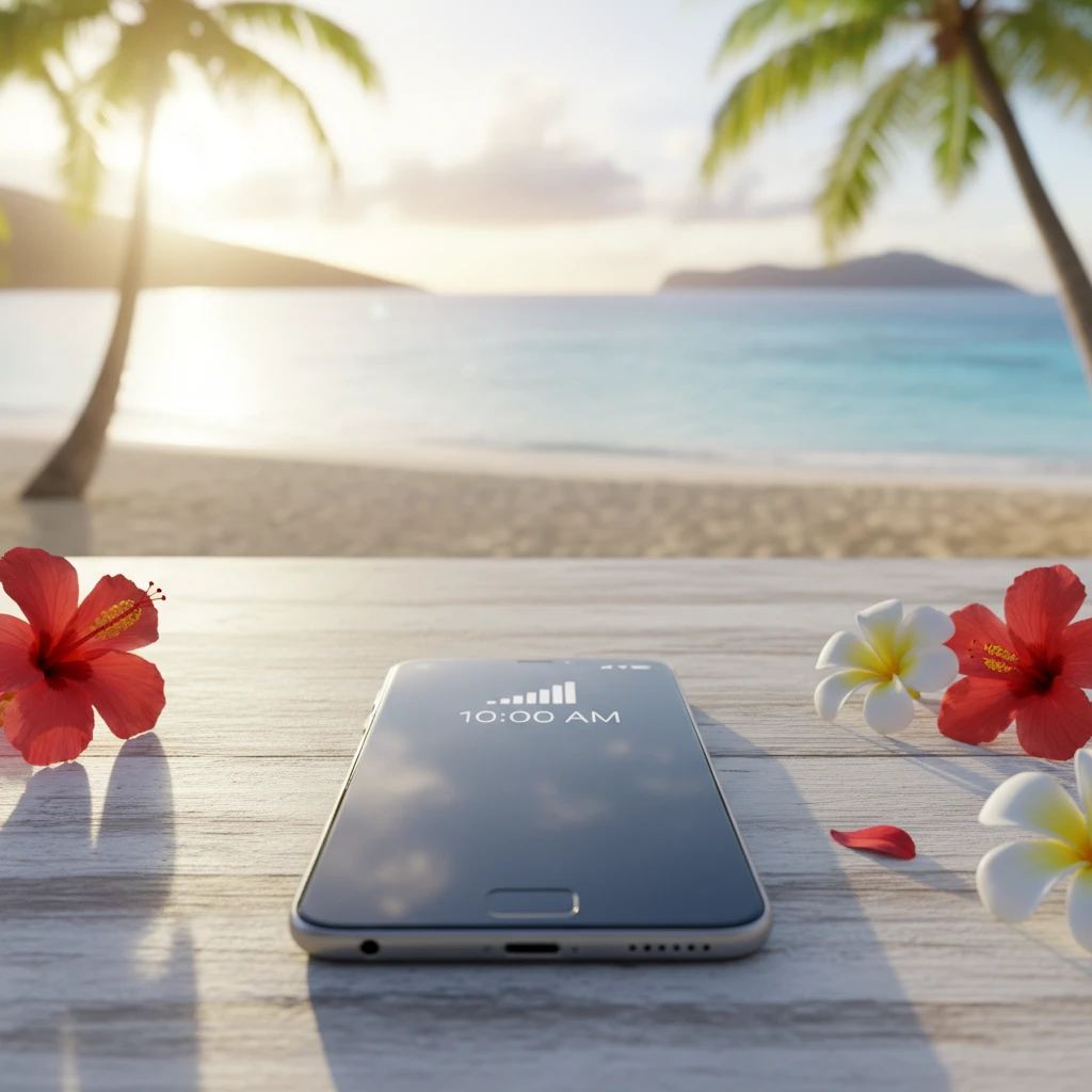 Smartphone with connectivity in New Caledonia